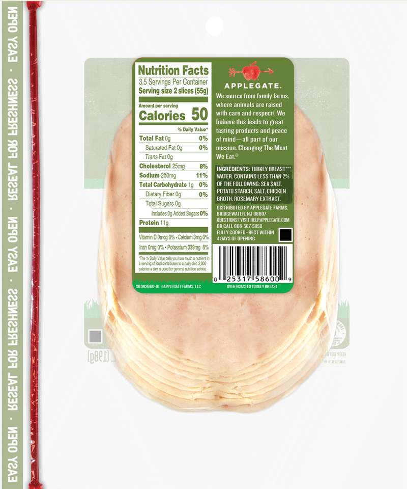 Products Deli Meat Natural Roasted Turkey Breast Applegate