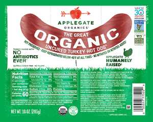 Products Hot Dogs The Great Organic Turkey Hot Dog Applegate