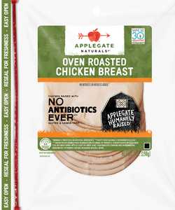 Applegate Natural Oven Roasted Chicken Breast Sliced Front