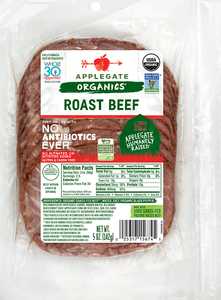 Applegate Organic Roast Beef Sliced Front