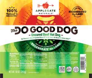 Do Good Dog Regenerative Natural Beef Ho Dog Uncured