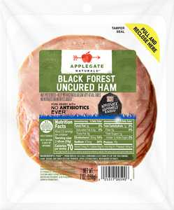 Natural Uncured Black Forest Ham 7oz Front