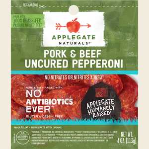 Applegate Naturals Pork and Beef Pepperoni Front of Package 