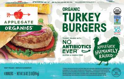 Organic Turkey Burger Front