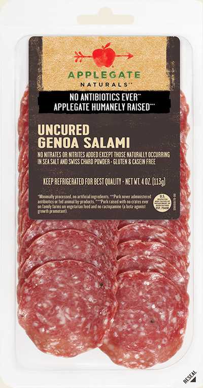 Applegate Natural Genoa Salami Front
