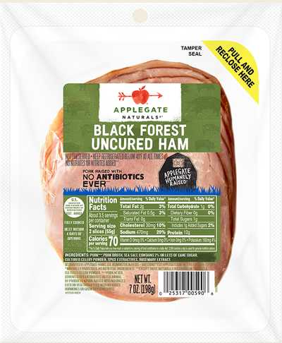 Applegate Natural Black Forest Ham Front Of Package