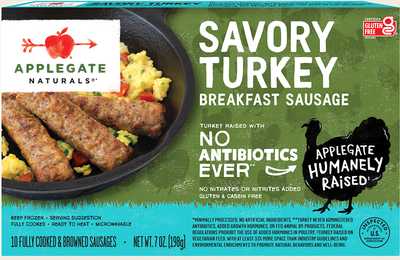 Natural Savory Turkey Breakfast Sausage Front