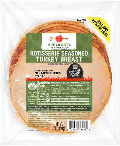 Applegate Naturals® Rotisserie Seasoned Turkey Breast