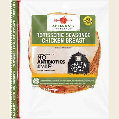 Applegate Naturals Rotisserie Seasoned Chicken Breast 