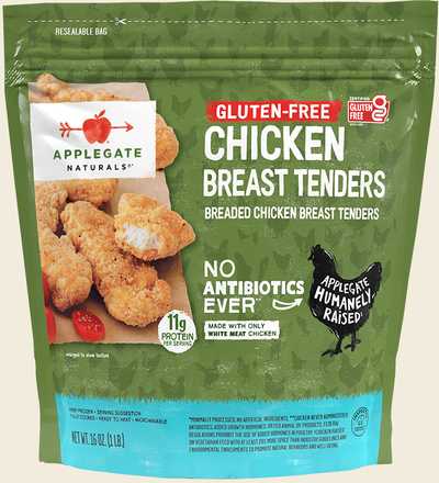 Natural Gluten Free Chicken Tenders 16oz Front 00025317225908 Tbd