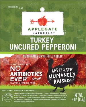 Applegate Natural Turkey Pepperoni Front