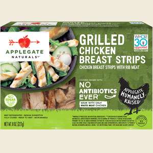 Applegate Naturals Grilled Chicken Breast Strips Front of Package