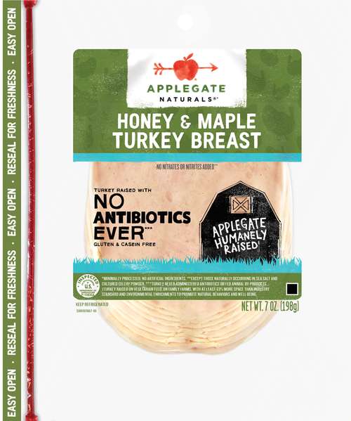 Applegate Natural Honey Maple Turkey Breast Front