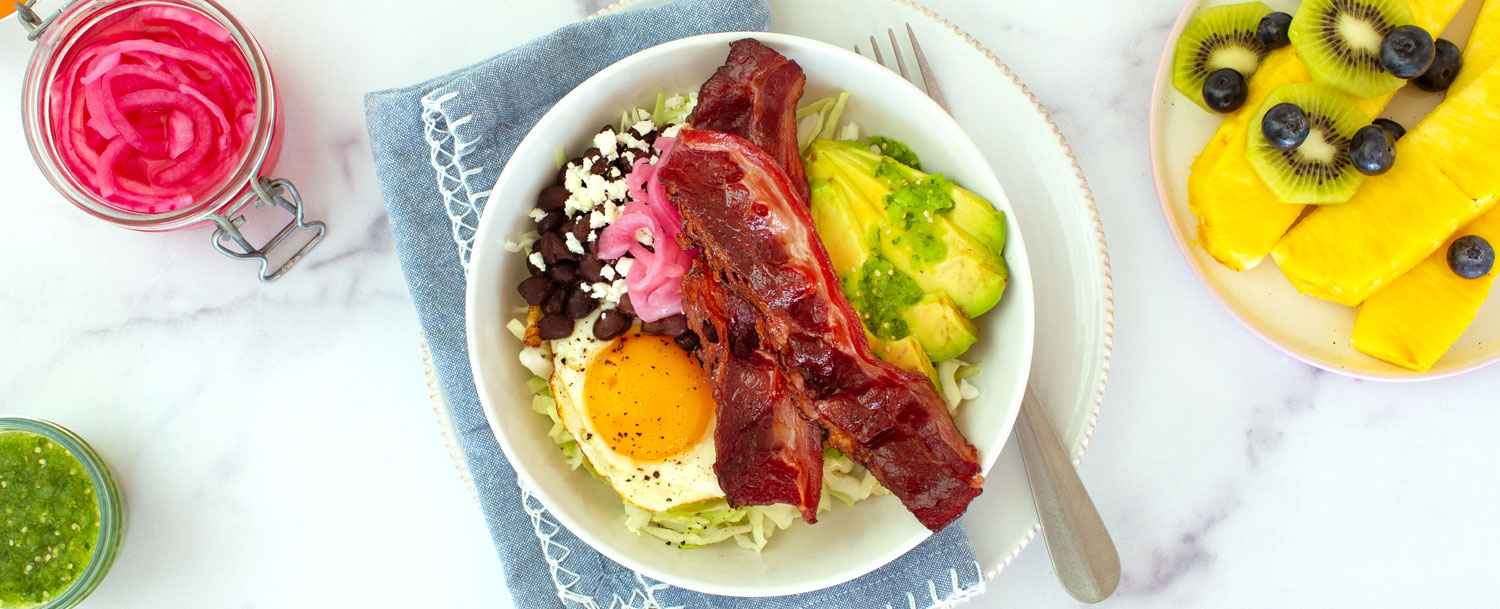 Mexican-Style Breakfast Bowls with Beef Bacon Recipe