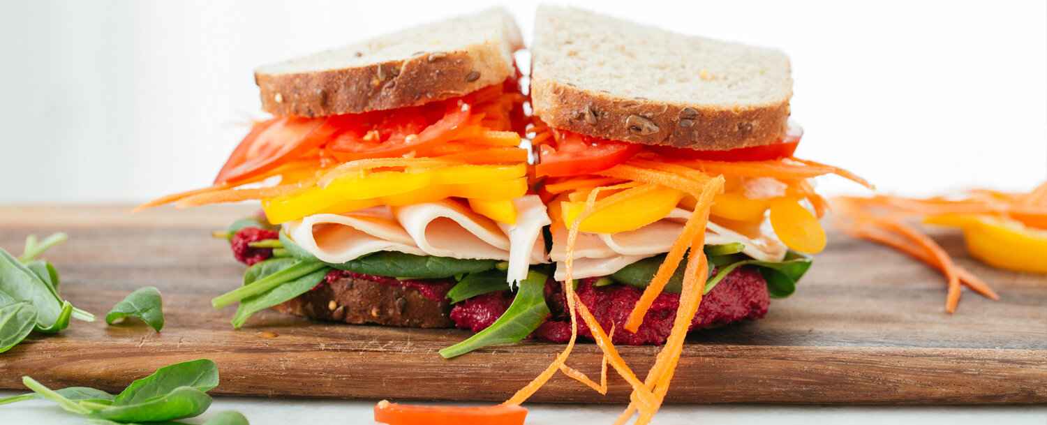 Rainbow Turkey Sandwich Recipe