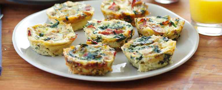 Mini Frittatas With Bacon