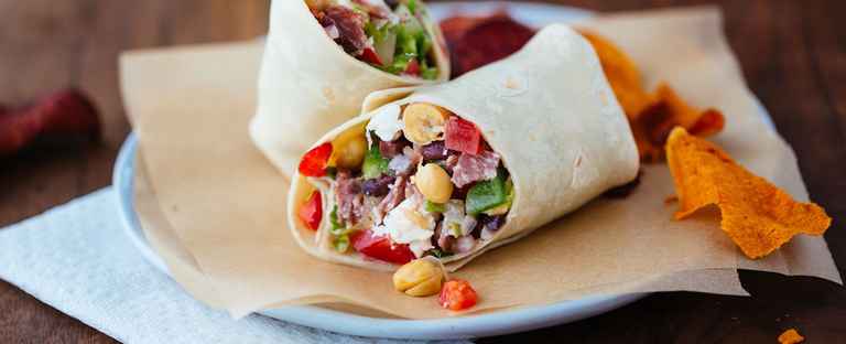 Salami Salad Wrap
