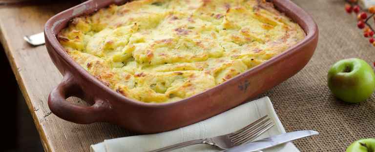 Cheesy Mashed Potato Gratin