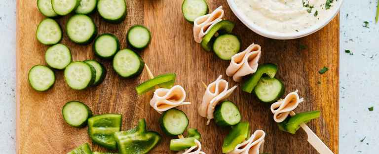 Turkey Veggie Skewers