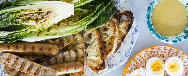 Grilled Sweet Italian Sausage Caeser