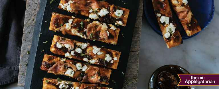 Fig, Goat Cheese and Prosciutto Flatbread 
