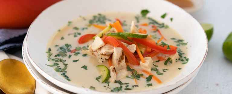 Thai Style Chicken And Rice Soup