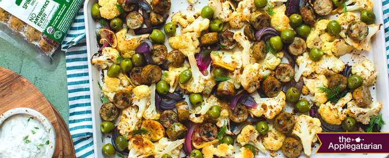 Roasted Sausages With Cauliflower Recipe