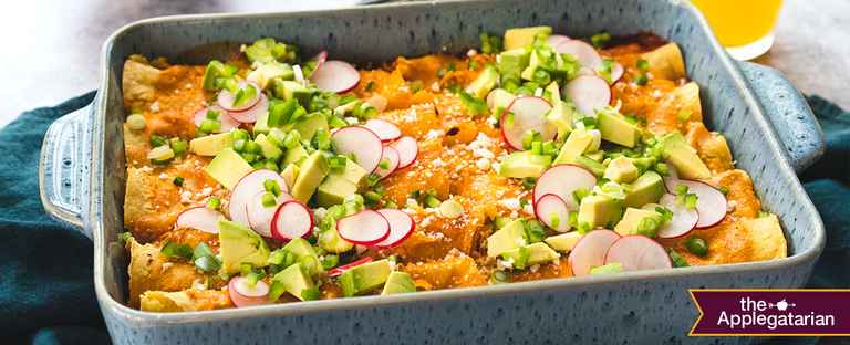 Breakfast Enchiladas With Applegate Turkey Sausage