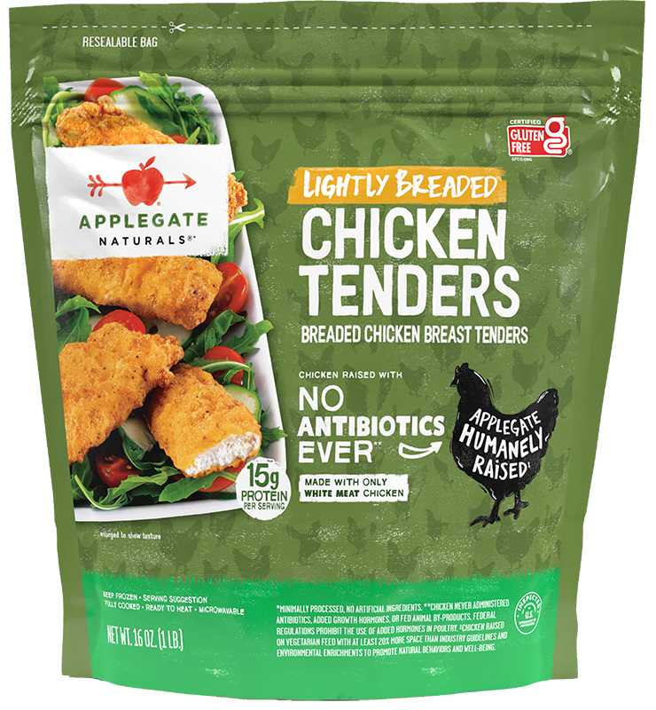 Natural Lightly Breaded Chicken Tenders Front 00025317385664 Tbd