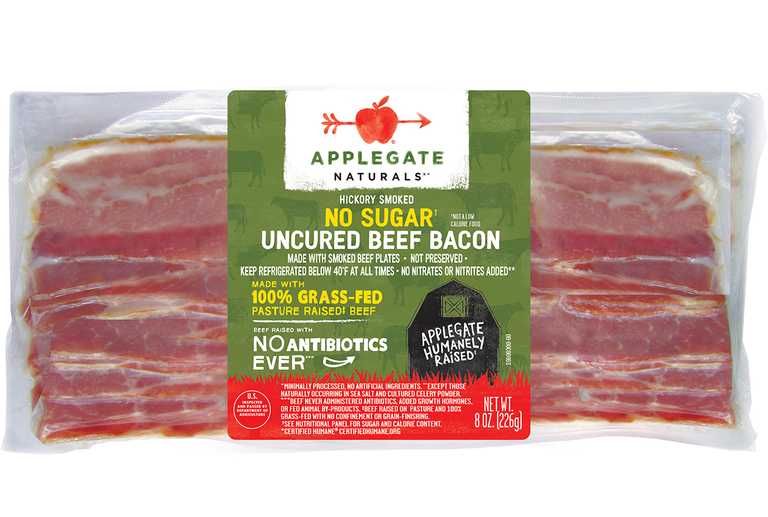 Applegate Naturals No Sugar Uncured Beef Bacon Front