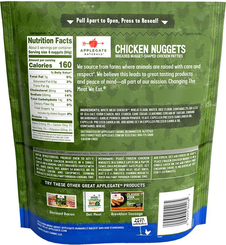 Products - Breaded Chicken - Natural Chicken Nuggets in a Family