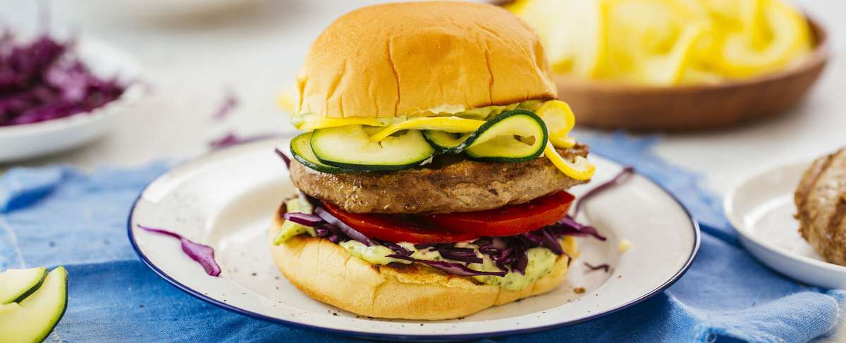 Summer Veggie Turkey Burger Recipe