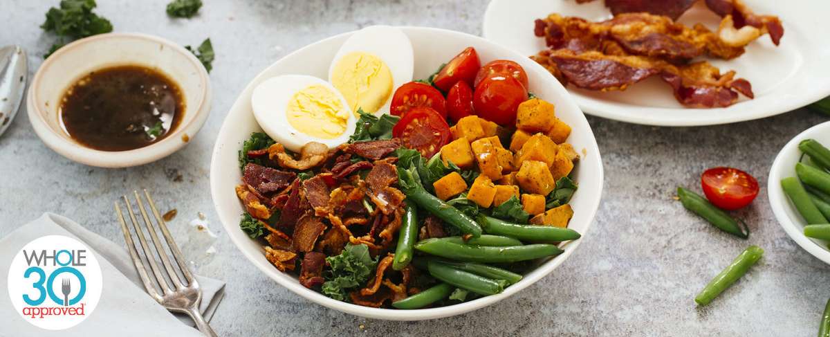 Bacon Kale Egg Bowl Recipe