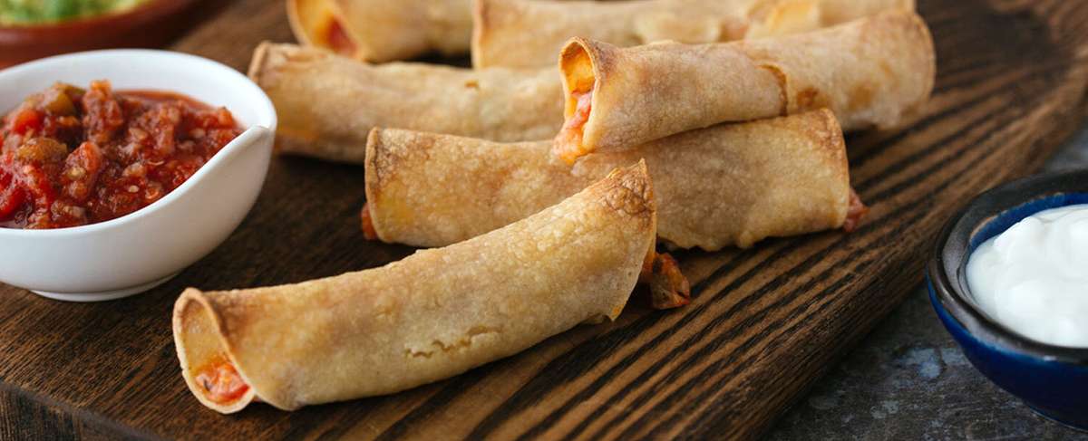 Cheesy Ham Taquitos
