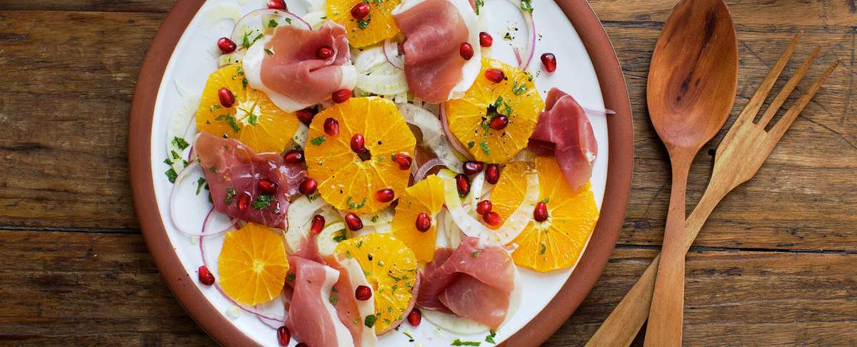 Orange Fennel Proscuitto Salad