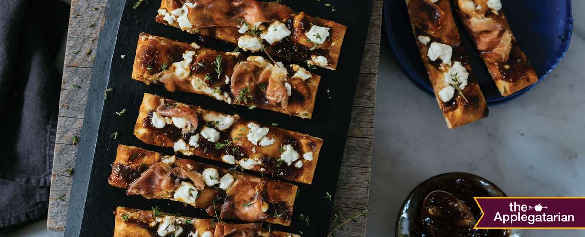 Fig, Goat Cheese and Prosciutto Flatbread 