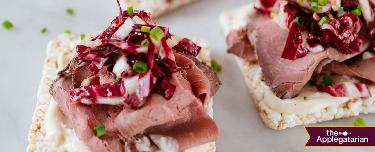 Roast Beef with Horseradish Mayo and Radicchio