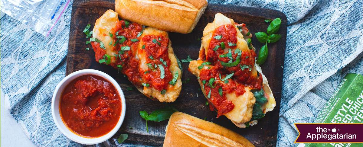 Chicken Parm With Broccoli Rabe Using Applegate Tenders