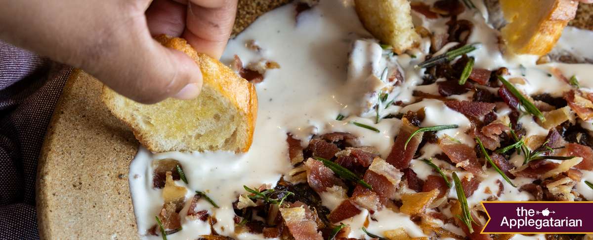 Whipped Goat Cheese  with Bacon and Dates  Recipe