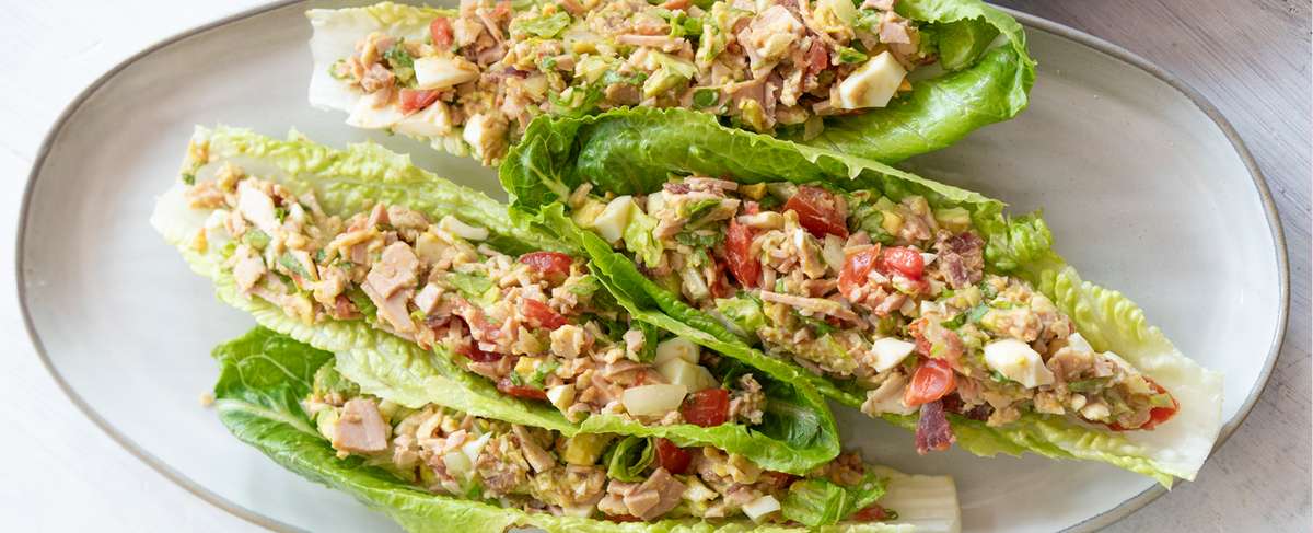 Chopped Cobb Salad Boats