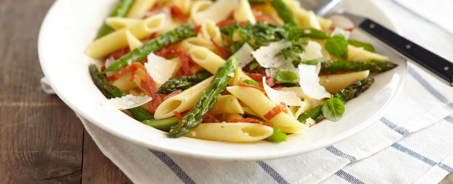 Pepperoni Pasta With Asparagus