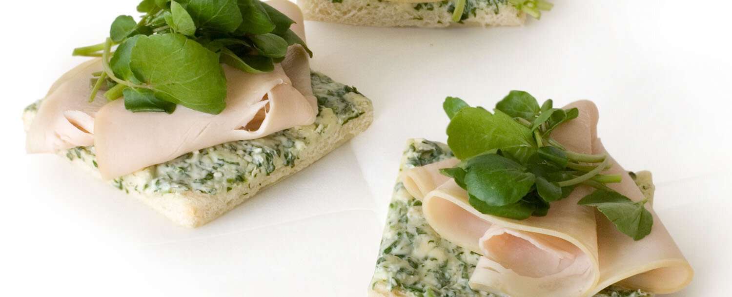 Healthy Chicken Sandwich With Watercress