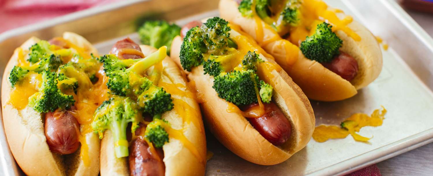 Hot Dog With Broccoli