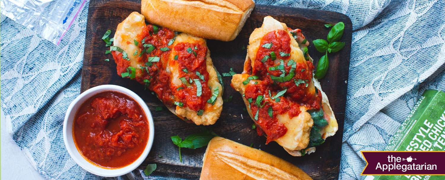 Chicken Parm With Broccoli Rabe Using Applegate Tenders