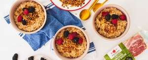 Chef Renee’s Steel Cut Oats With Honey Bacon Clusters