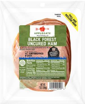 Applegate Natural Black Forest Ham Front Of Package