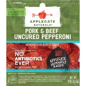 Applegate Naturals Pork and Beef Pepperoni Front of Package 