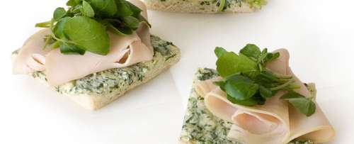 Healthy Chicken Sandwich With Watercress