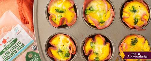  Ham And Egg Cups With Applegate Slow Cooked Ham