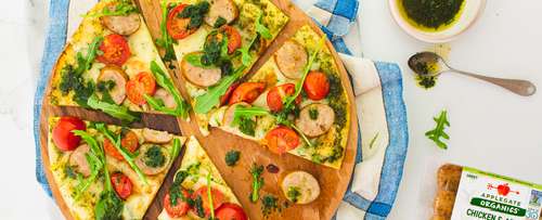 Chef Renee’s Sausage And Pesto Gluten Free Flatbread Pizza